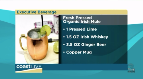 Learning To Make Fresh Pressed Organic Irish Mules.