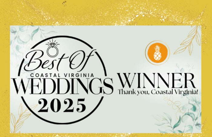 The Best of Coastal Virginia Weddings 2025 winner badge awarded to Executive Beverage.