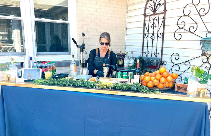 A professionally staffed Executive Beverage bar at a corporate event in Hampton Roads.