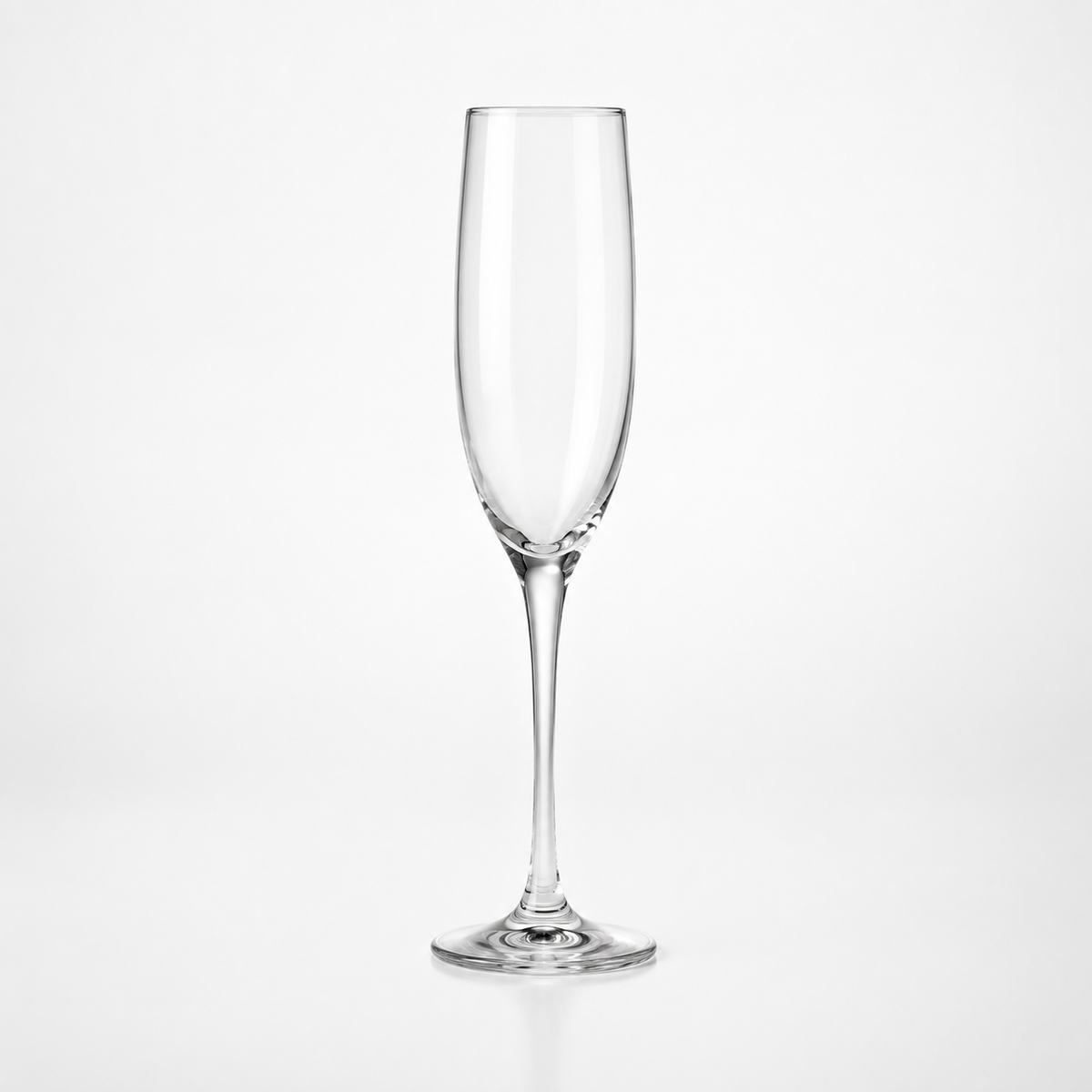 Classico champagne flute rental — tall slender flute on a long stem, for toasts and sparkling wine