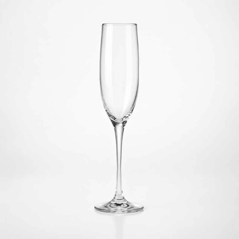 Classico champagne flute rental — tall slender flute on a long stem, for toasts and sparkling wine