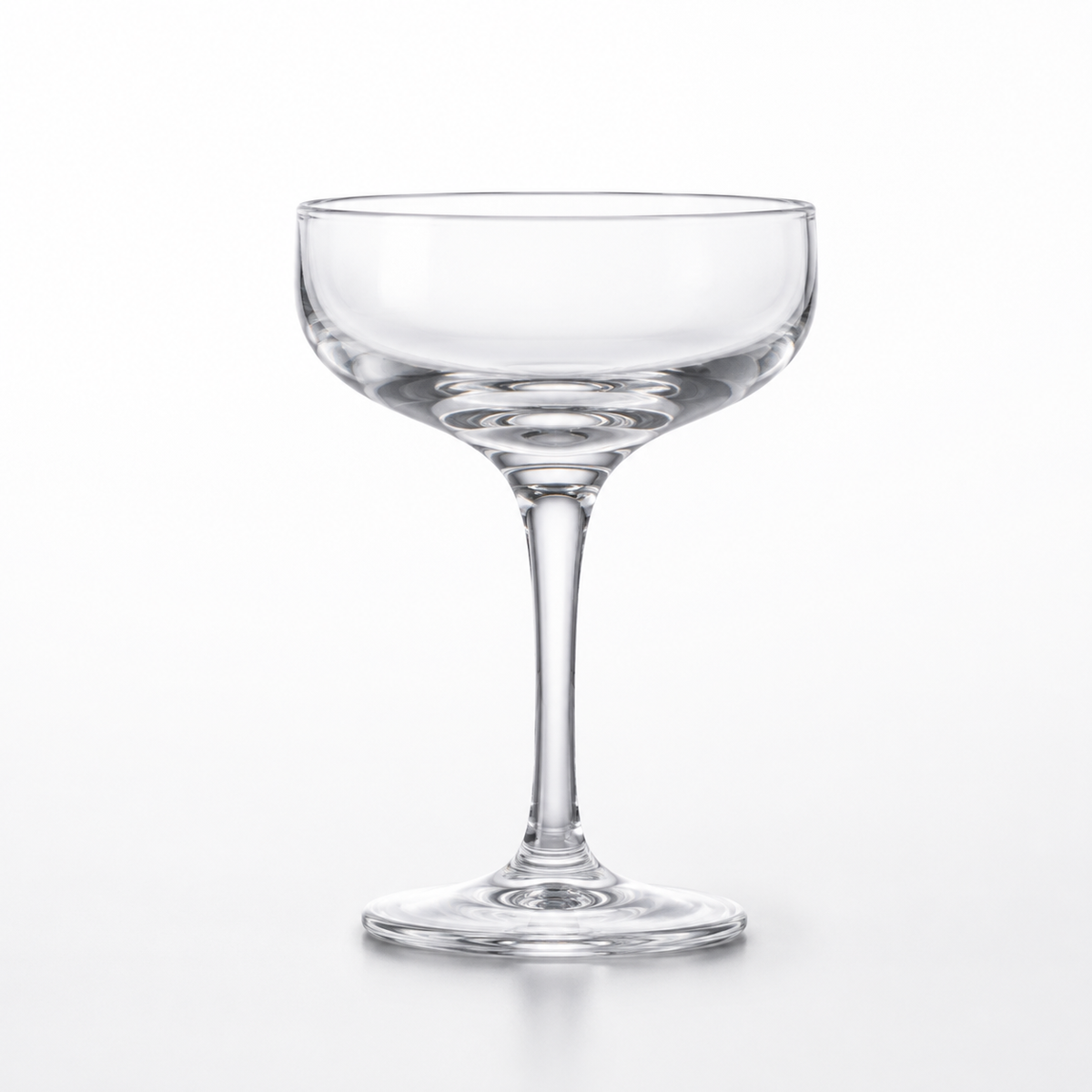 Gatsby coupe glass rental — classic stemmed champagne saucer for toasts and coupe cocktails