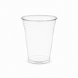 Load image into Gallery viewer, 16 oz clear plastic cup for events with a flared rim and subtle horizontal ridges, shown on a plain white background.
