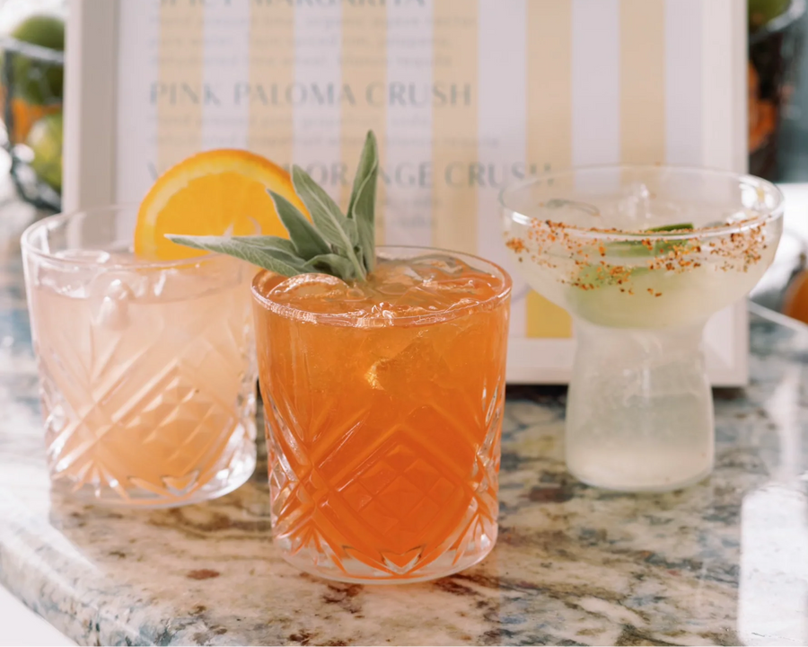 A handcrafted cocktail poured at an Executive Beverage bar