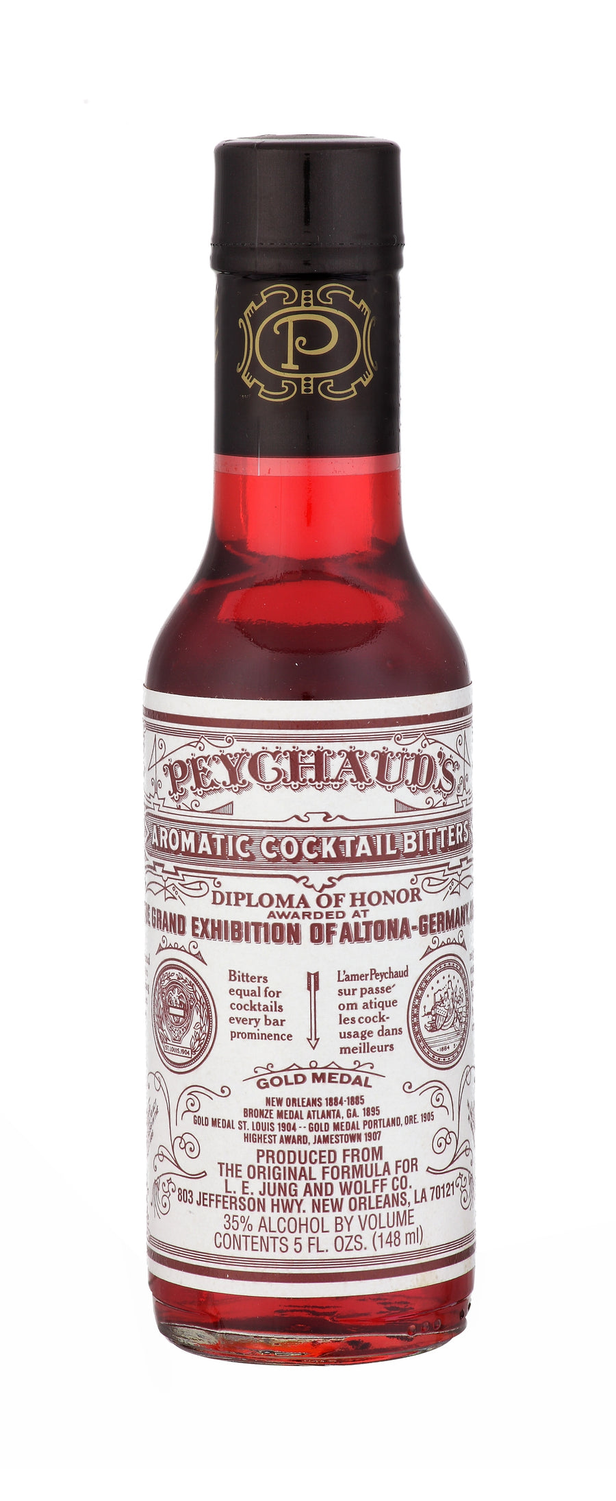 Peychaud's Aromatic Cocktail Bitters 5 fl. oz Bottle