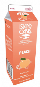 Frozen Island Oasis Peach Smoothie Mix 1 Qt