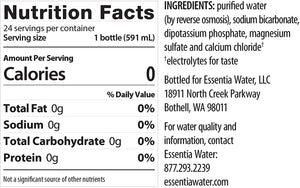 Essentia Ionized Alkaline Purified Water 24ct 20 fl. oz Bottles