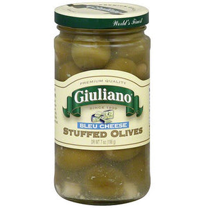 Giuliano Stuffed Bleu Cheese Olives 7 oz Jar