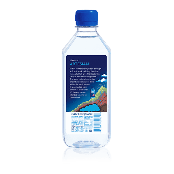 Fiji Water- Natural Artesian Water 24ct .5 L Bottles