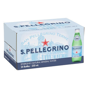 San Pellegrino Italian Natural Sparkling Mineral Water 24ct 250ml Bottles